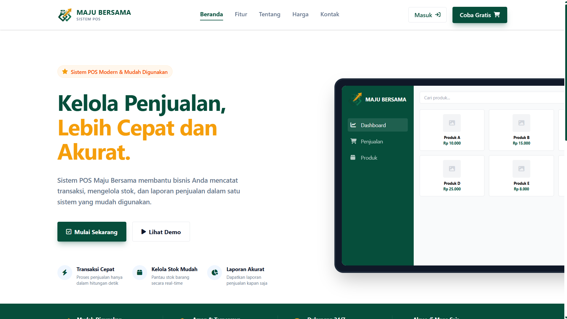 Aplikasi POS screenshot 1
