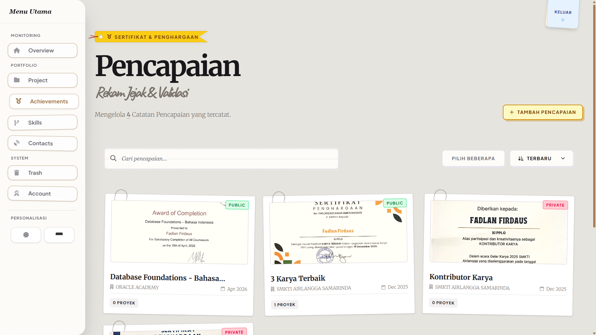 Personal Portofolio screenshot 7