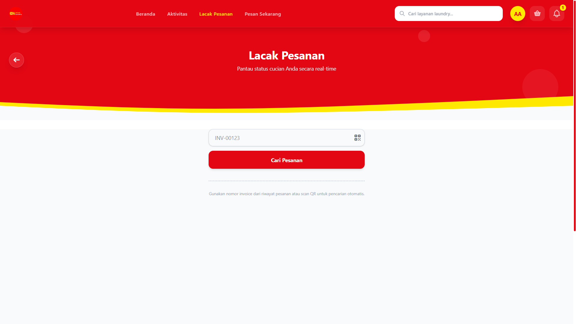 Sistem Manajemen Laundry : Hiwash Laundry Samarinda screenshot 4