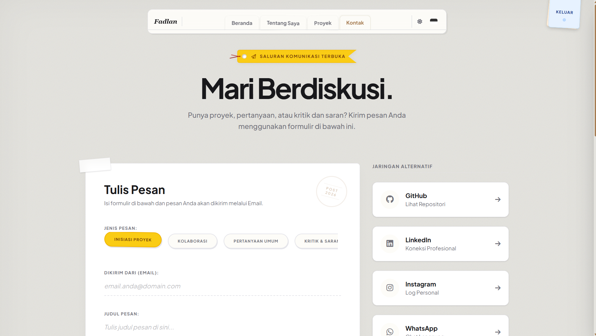 Personal Portofolio screenshot 4