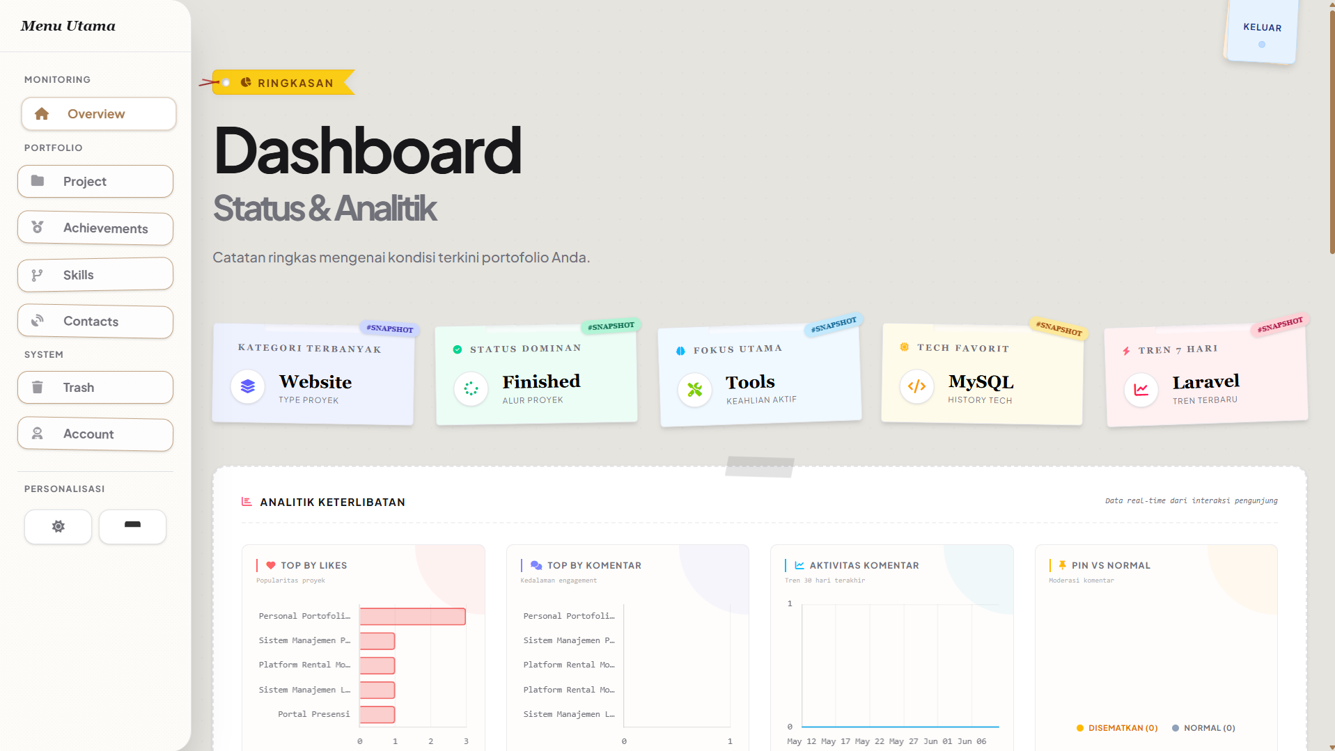Personal Portofolio screenshot 5