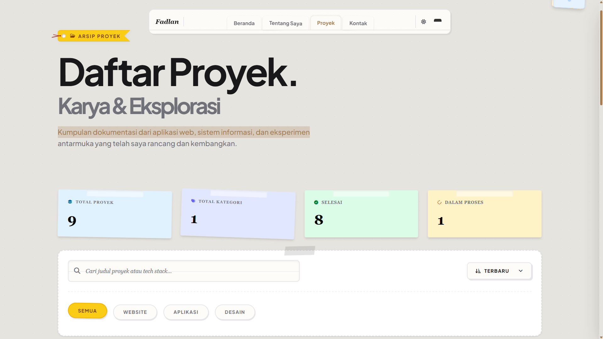 Personal Portofolio screenshot 3